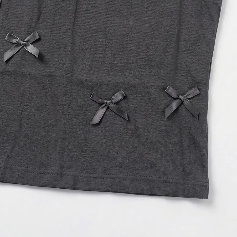 Camiseta con Listones Negra 3