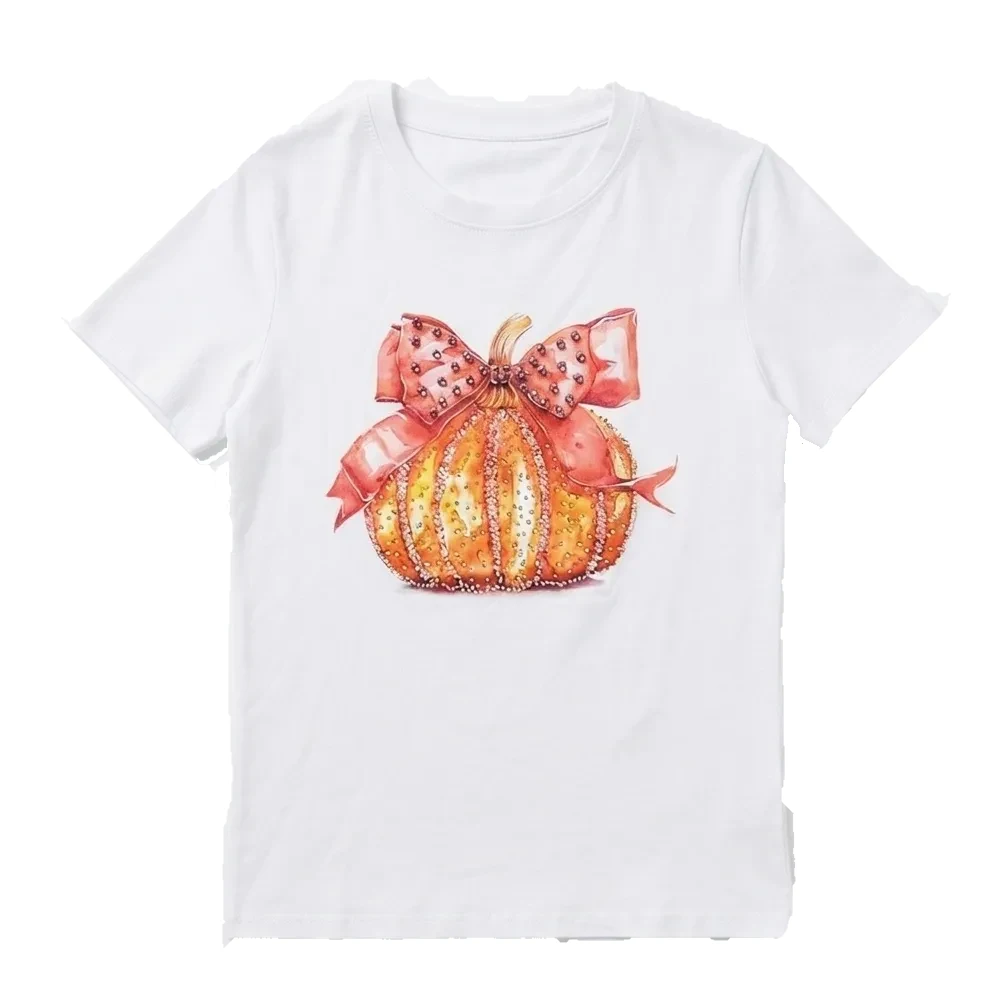 Camiseta con Calabaza Estampada