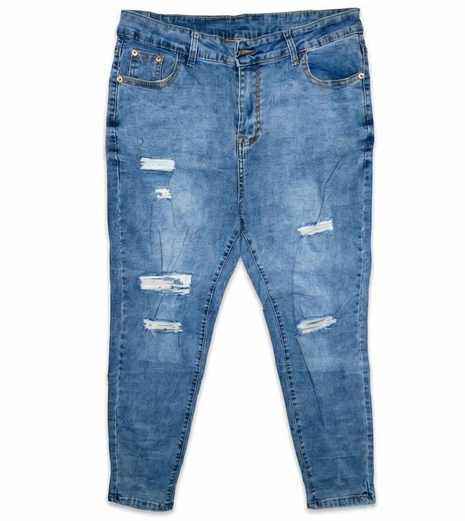 Pantalon Jean Azul Claro rasgado