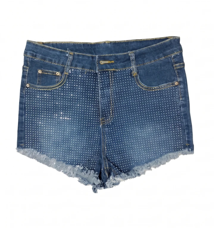 Shorts Azul Oscuro Brillos