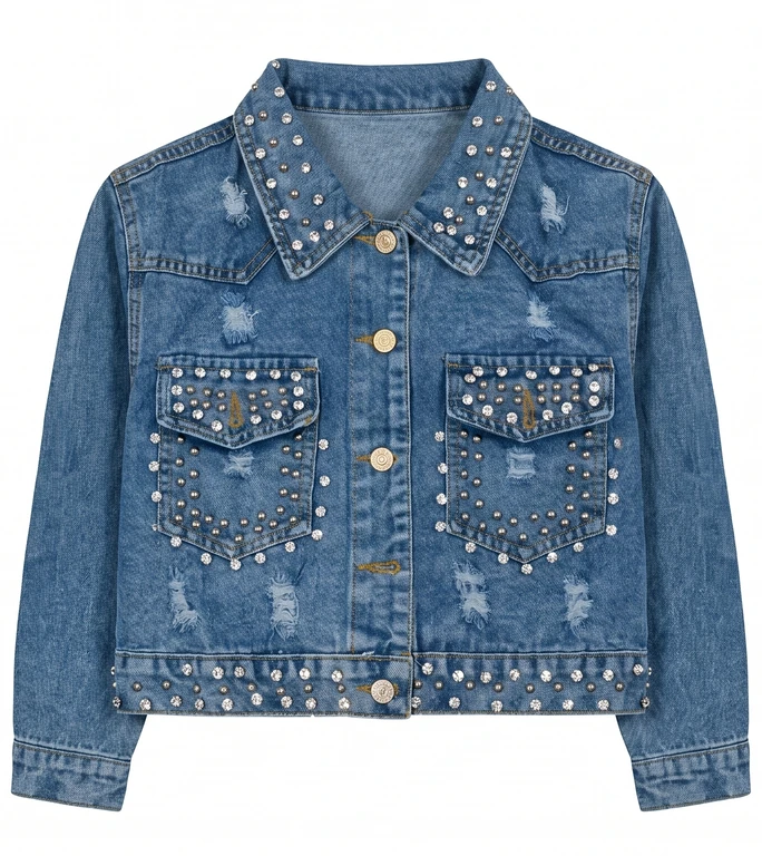 Chaqueta De Jean Ombligera